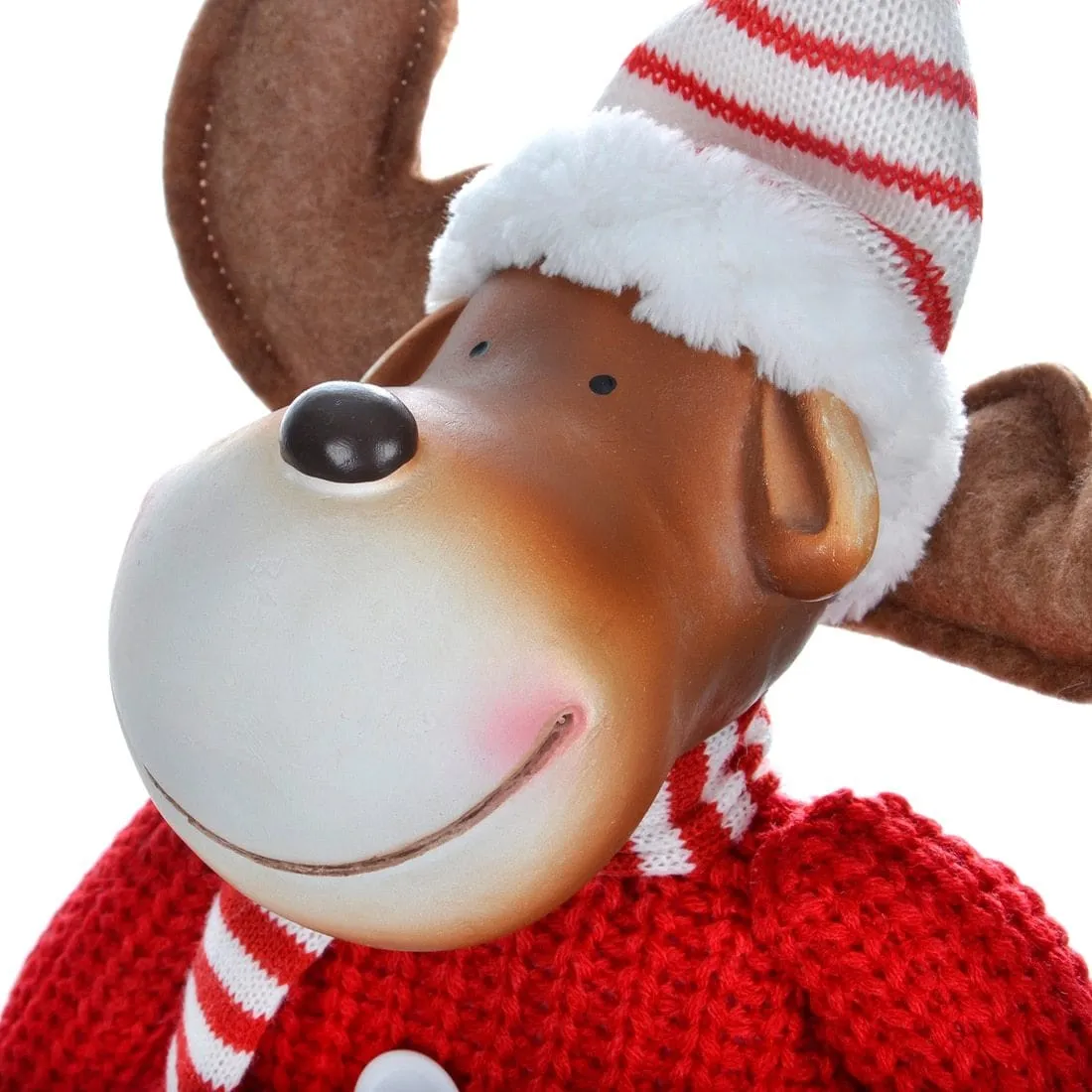 42cm Red Standing Reindeer Novelty Christmas Decoration