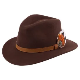 Alan Paine Richmond Felt Hat - Brown