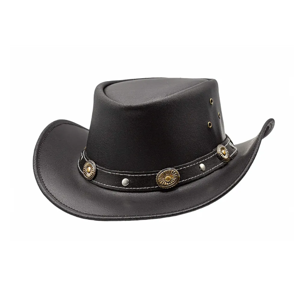 Australian Leather Cowboy Hat – Cattleman Crown