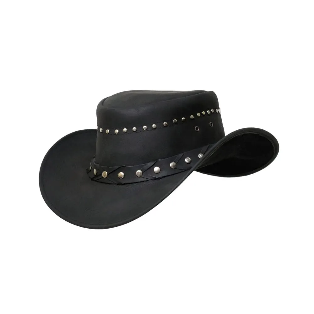 Authentic Leather Cowboy Hat