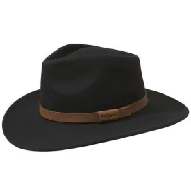 Barbour Hat -Crushable Bushman Hat - Black MHA0007BK11