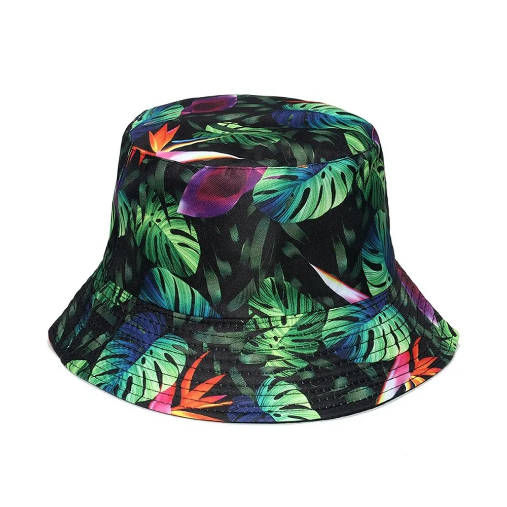 Beach Hat Tropical Style Print Fisherman Hat