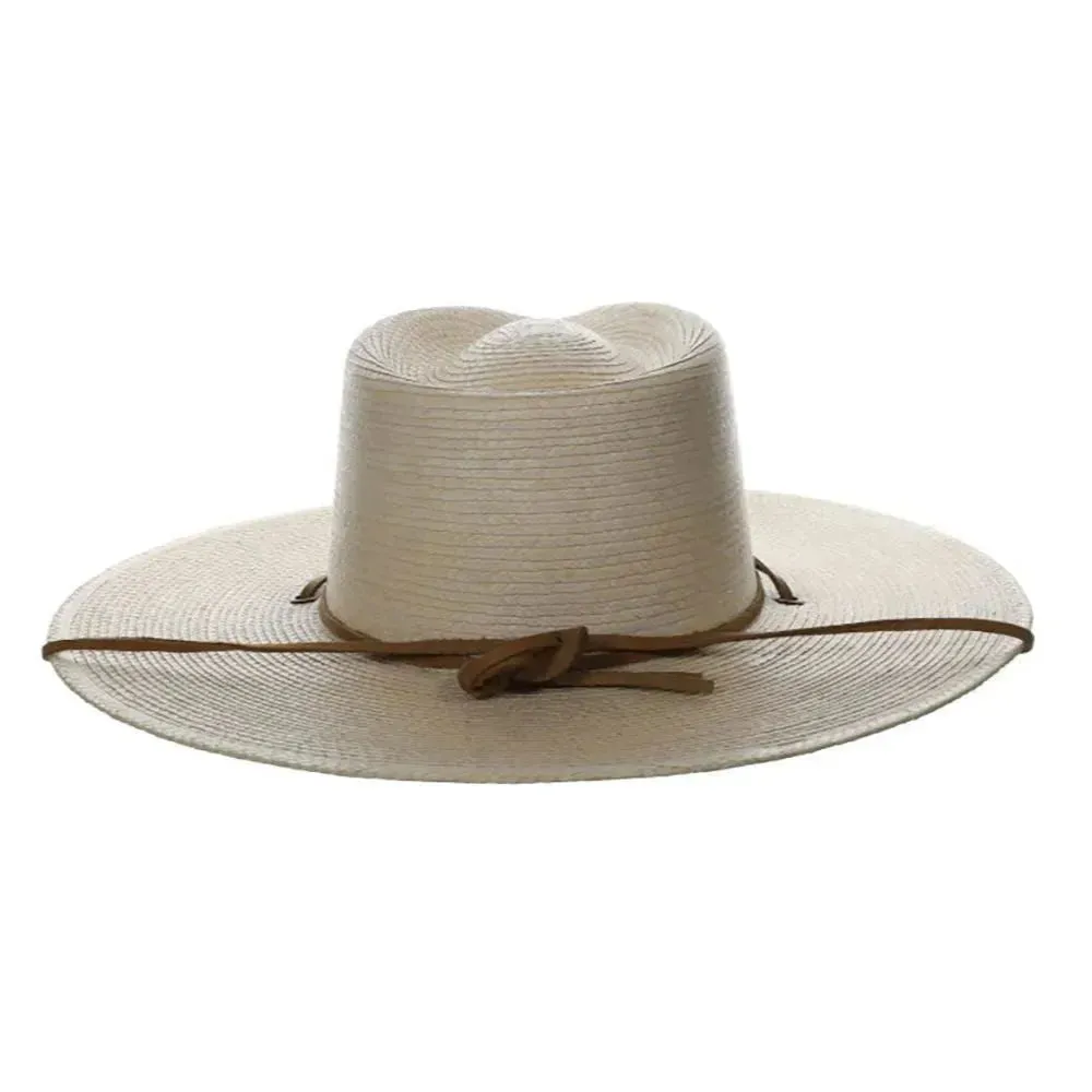 Biltmore Canyon Moon - Wide Brim Mexican Palm Straw Fedora Hat