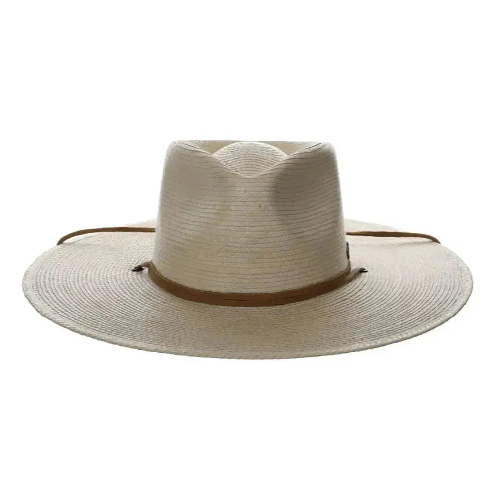 Biltmore Canyon Moon - Wide Brim Mexican Palm Straw Fedora Hat