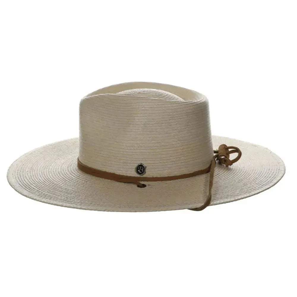 Biltmore Canyon Moon - Wide Brim Mexican Palm Straw Fedora Hat