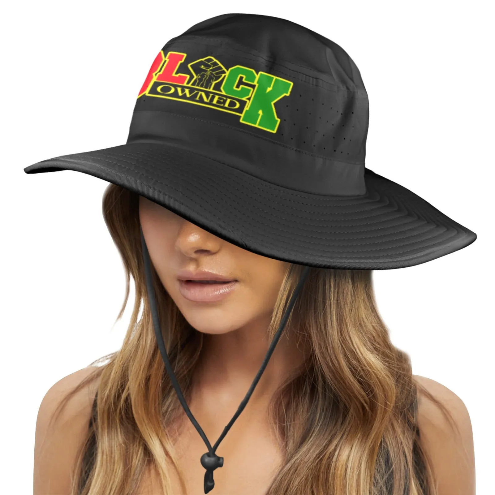 BLACC OWNED Wide Brim Bucket Hat