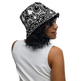 Black and White Designer Bucket Hat Monochrome Marvel, lioness-love