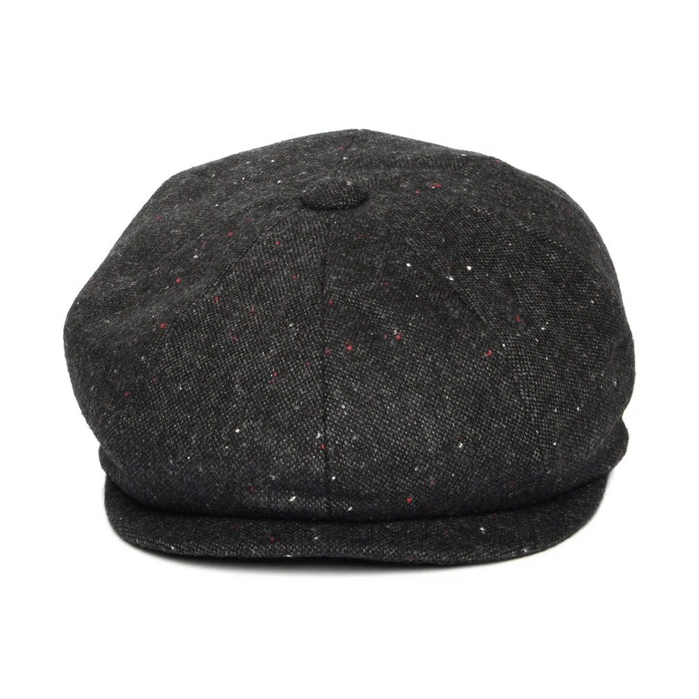 Blackheath Speckled Marl Newsboy Cap Black Multi Wholesale Pack