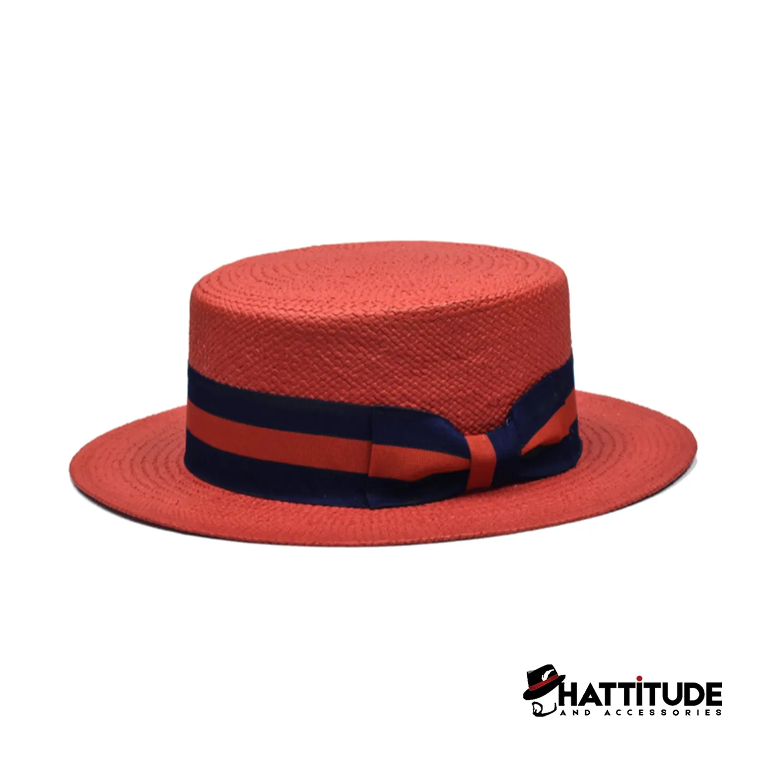 Boater Collection Red (Blue-Red Band)