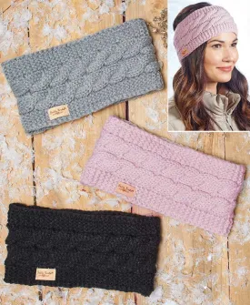 Britt Knit Plush LINED HEADWARMER