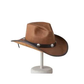 Buffalo Nickels Leather Cowboy Hat