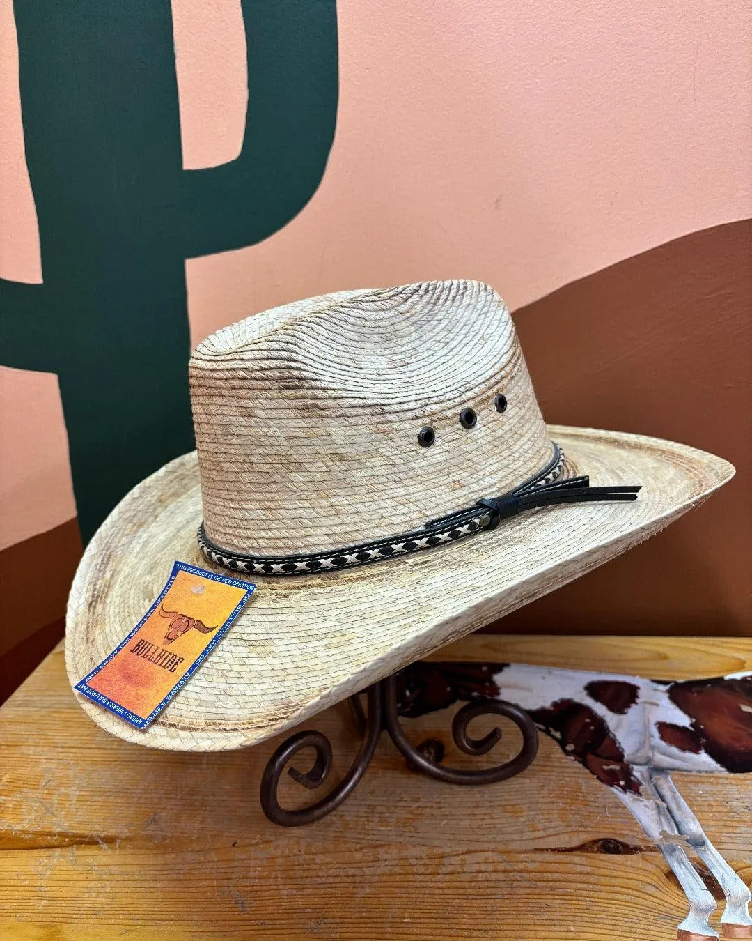 Bullhide Youth West Texas Western Palm Straw Hat 2816