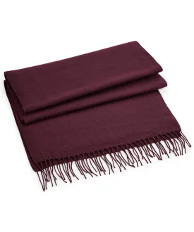 Burgundy - Classic woven scarf