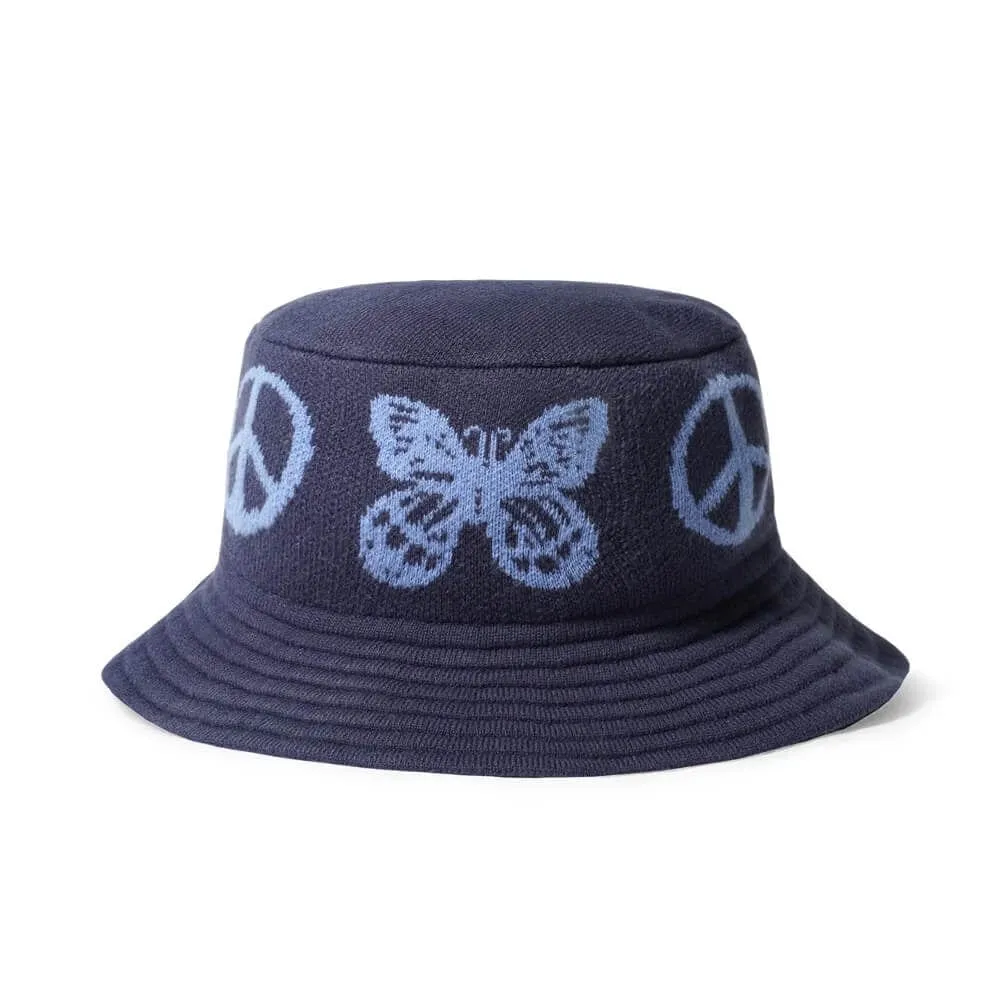 Butter Goods Tour Knit Bucket Hat Navy