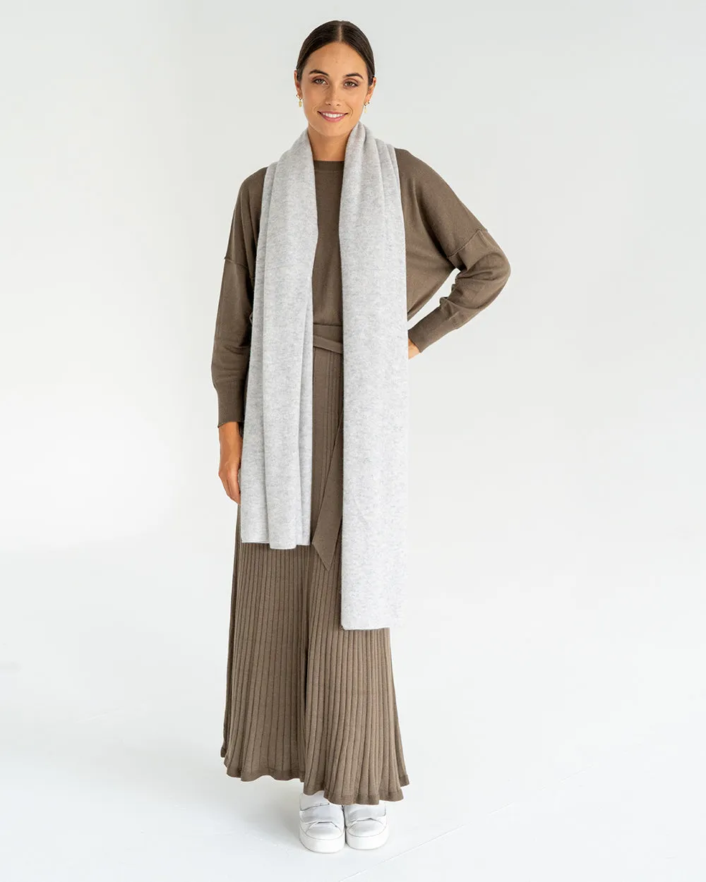 Cashmere Travel Wrap - Grey