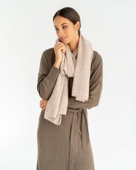 Cashmere Travel Wrap - Light Brown