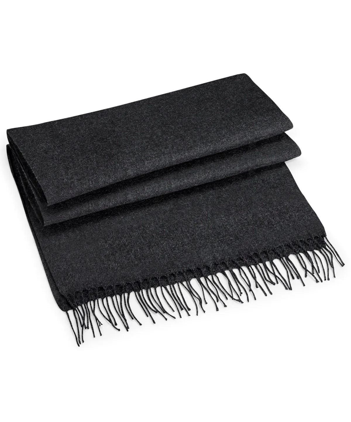 Charcoal - Classic woven scarf