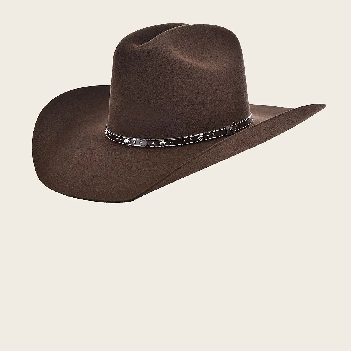 Cuadra Dark Brown wool western hat