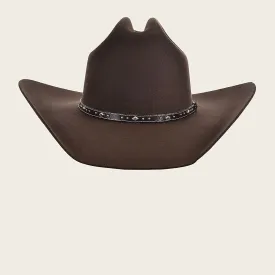 Cuadra Dark Brown wool western hat