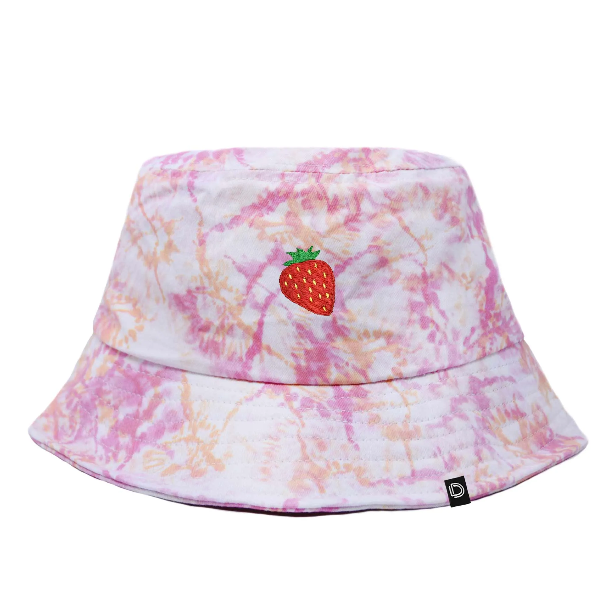 Dalix Strawberry Tie Dye Bucket Hat