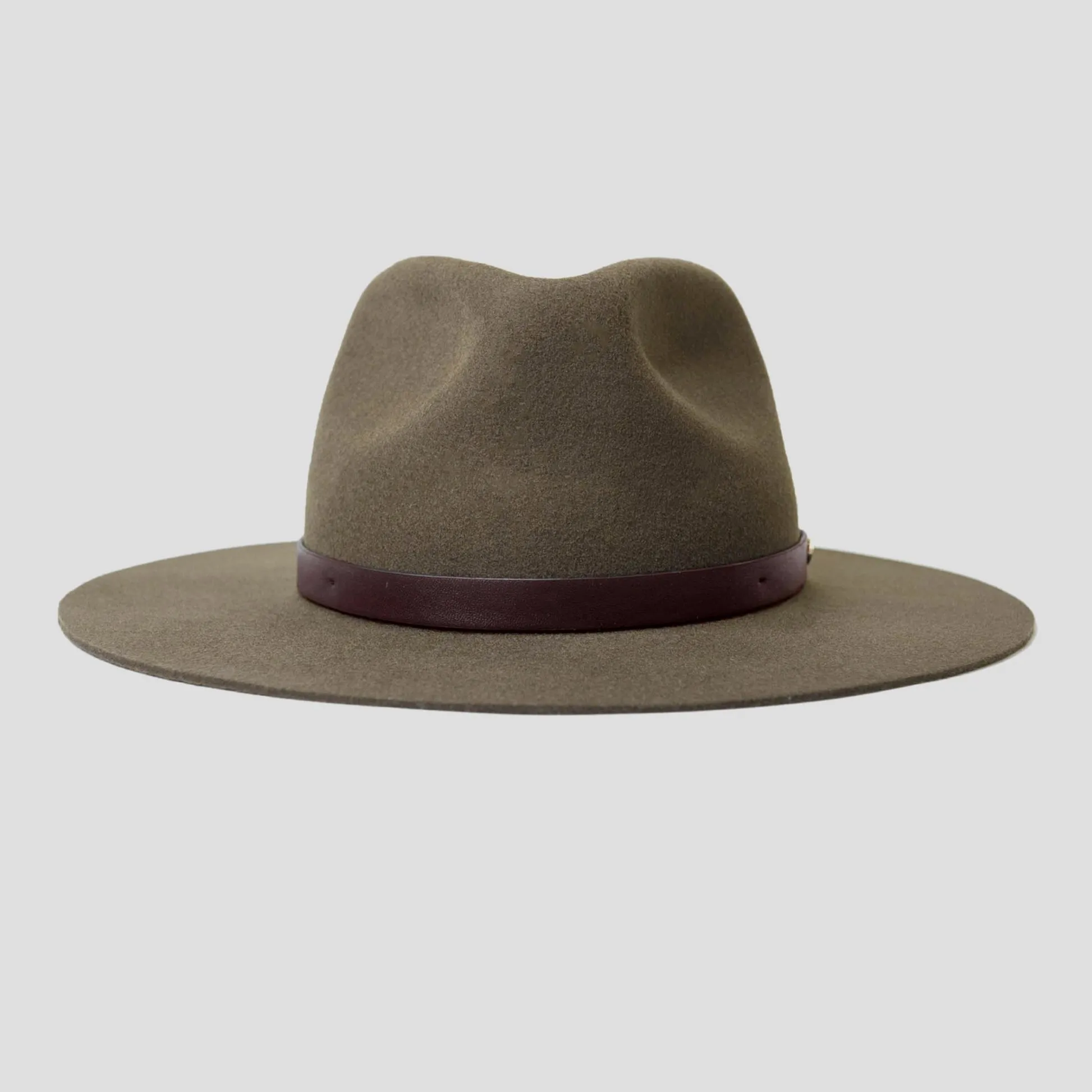 Dapper Men's Felt Fedora Hat–Camel