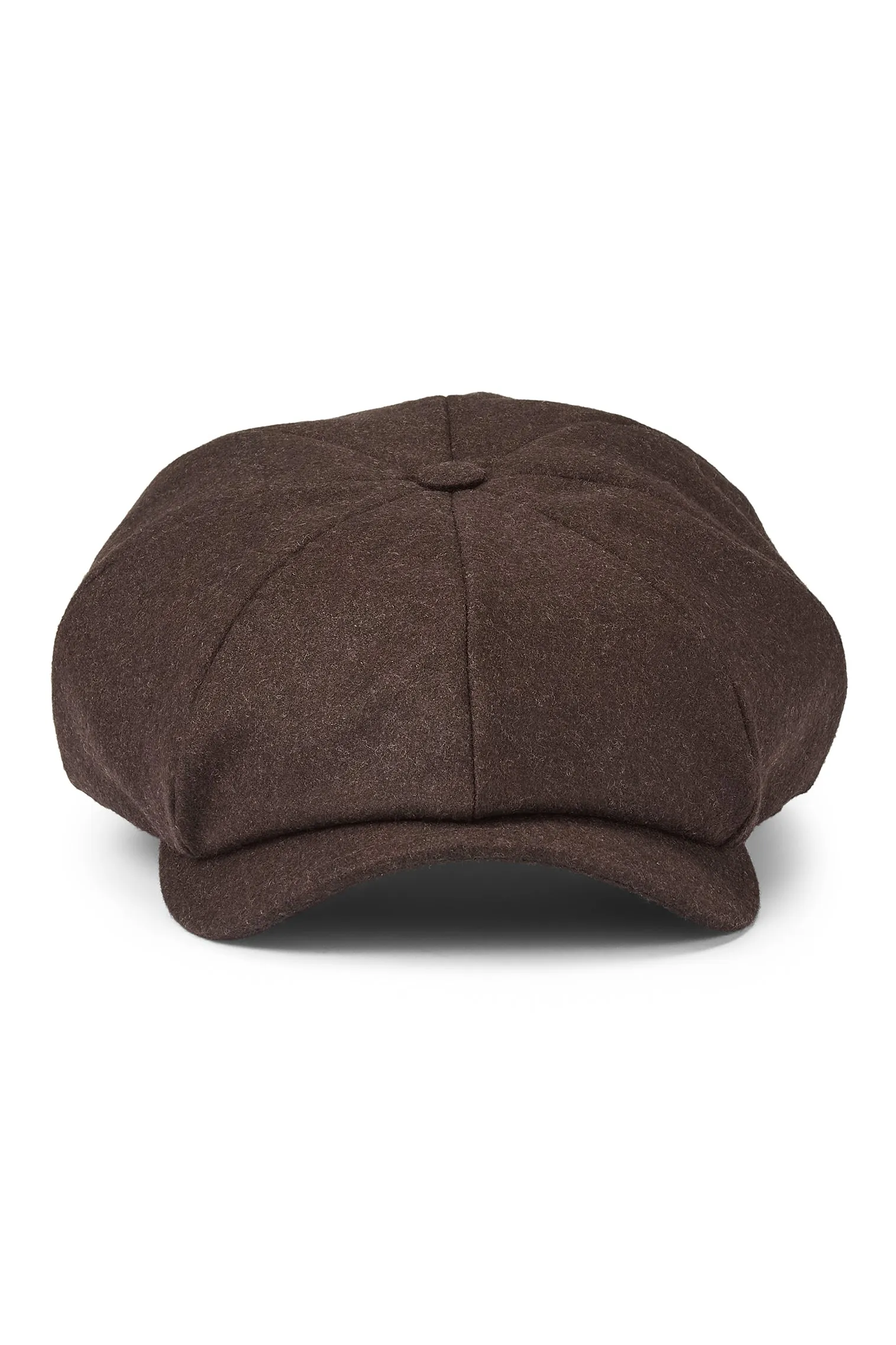 Dark Brown Newsboy Cap