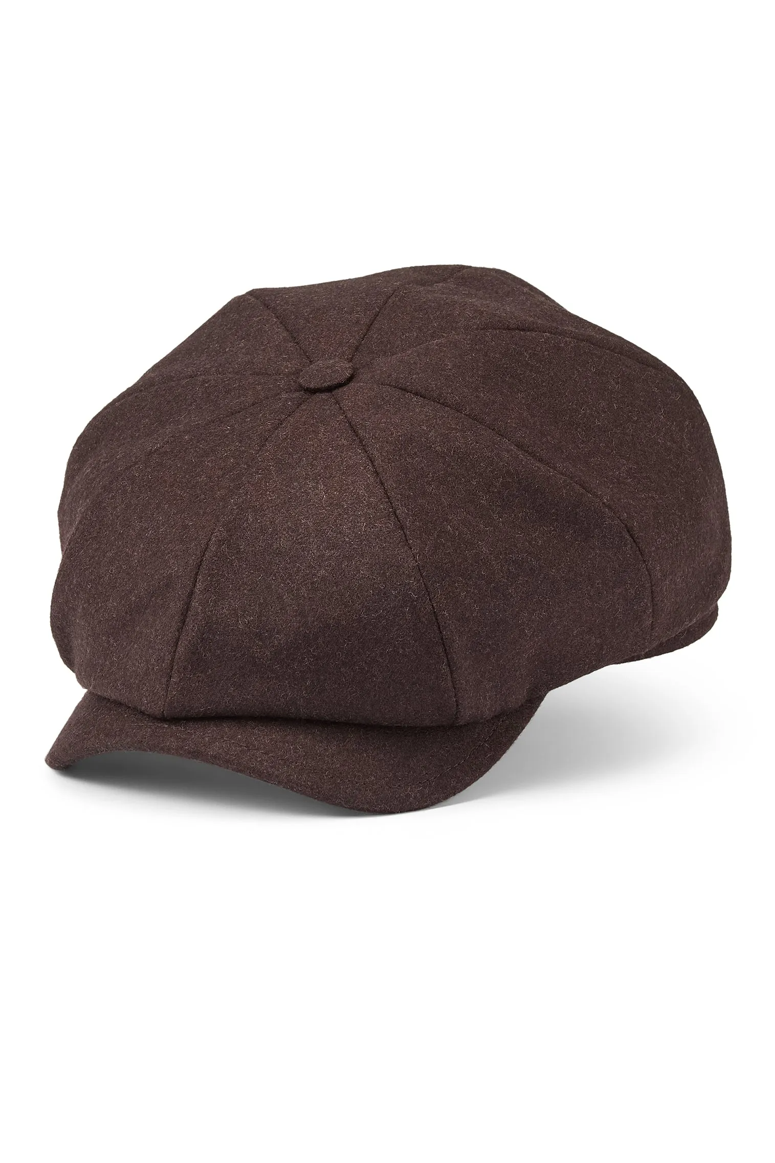 Dark Brown Newsboy Cap