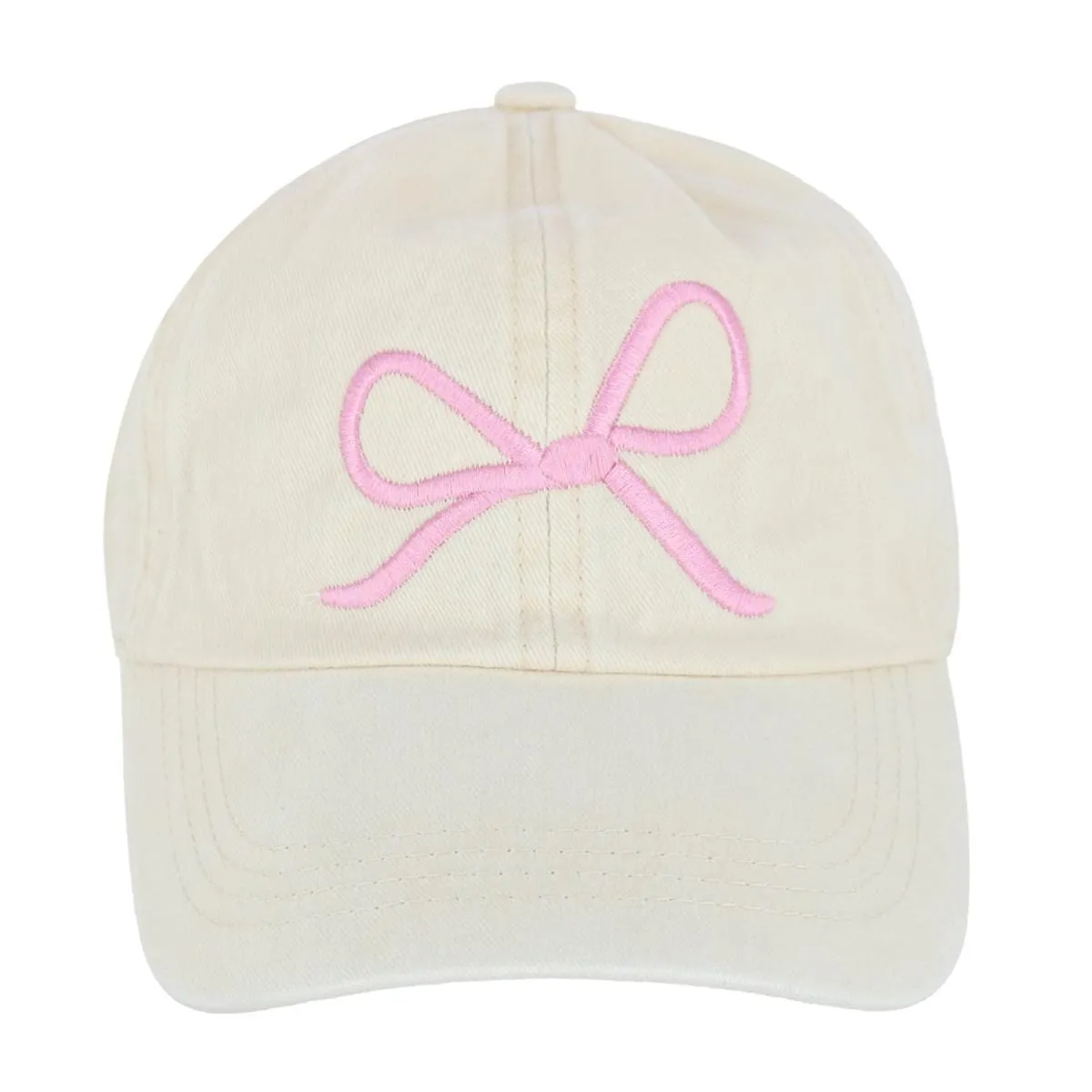 David & Young Women's Delicate Bow Baseball Cap