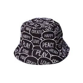 Doowop World Art Reversible Bucket Hat