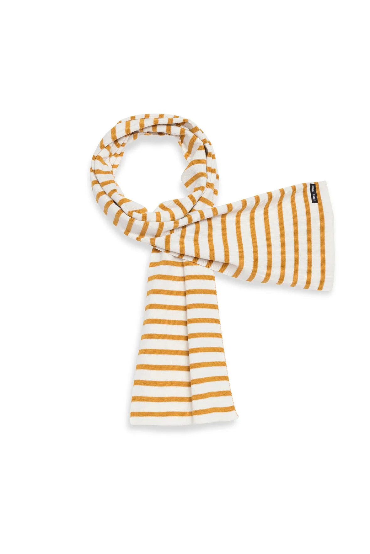 Duguay striped scarf - in blended wool (ECUME/AMBRE)