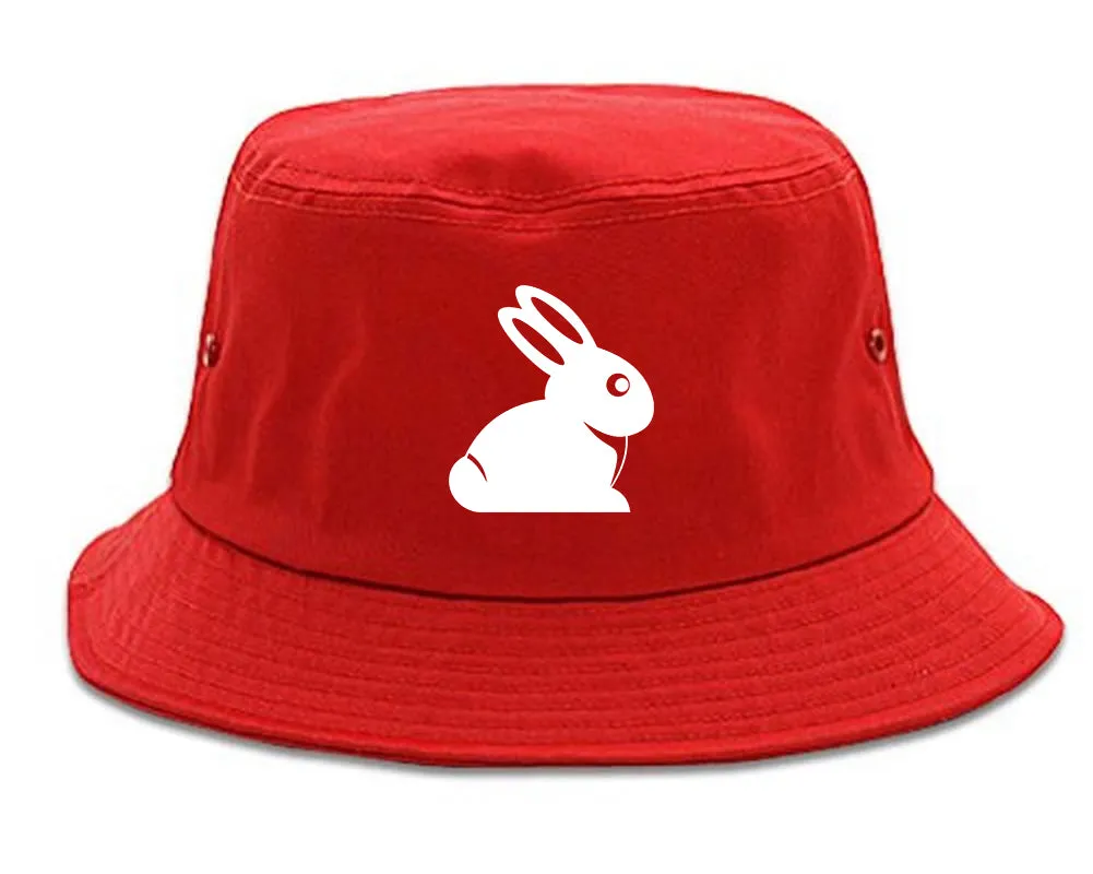 Easter Bunny Rabbit Chest Mens Bucket Hat