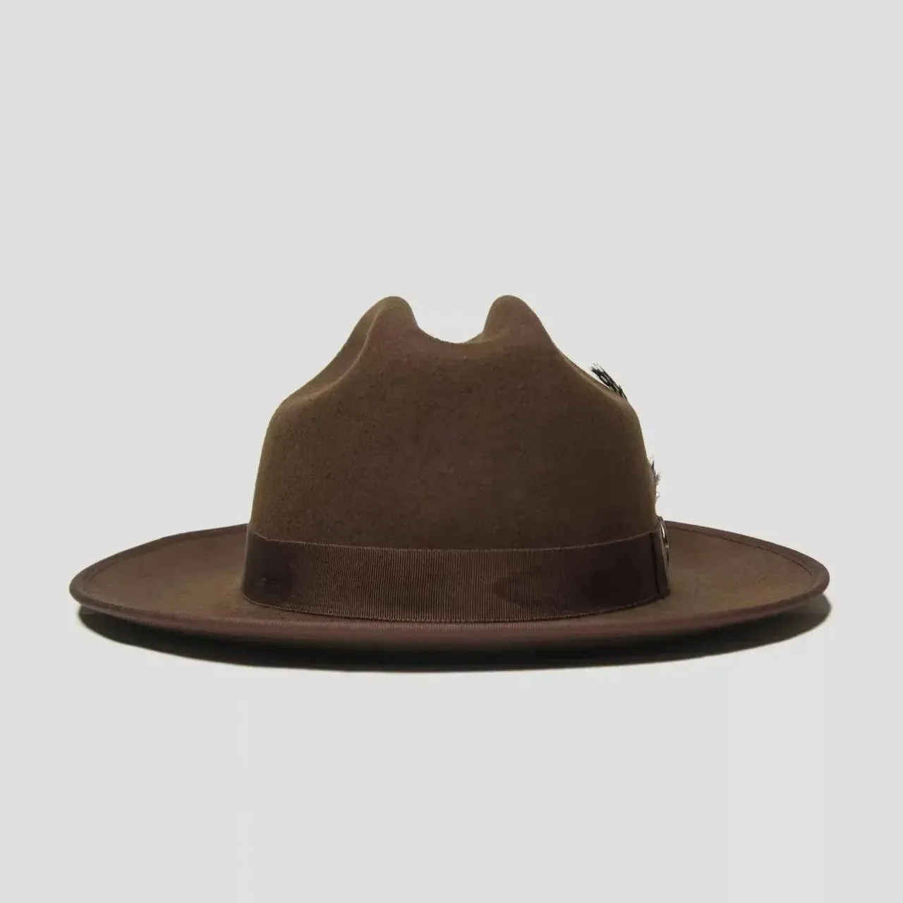 Fashionable Felt Fedora Hat Beige