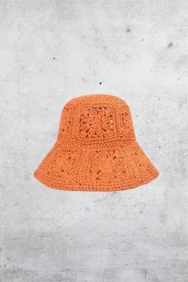 Floral Orange Bucket Hat