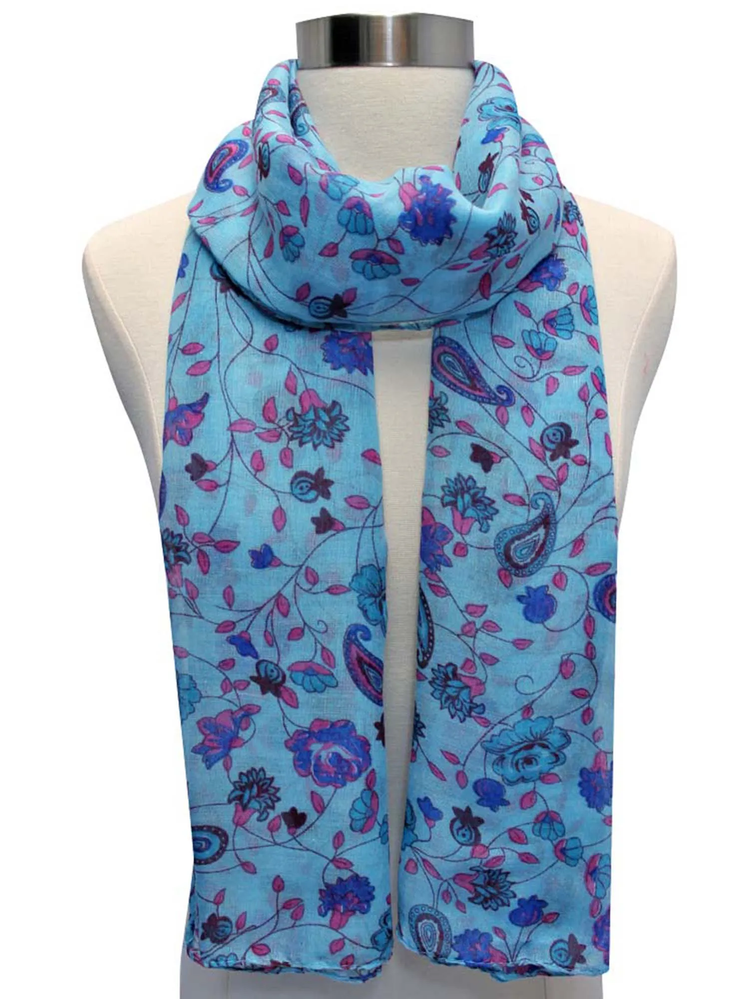 Floral Print Summer Scarf