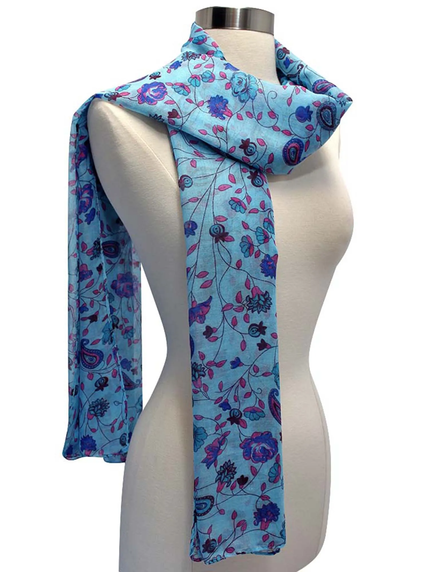 Floral Print Summer Scarf