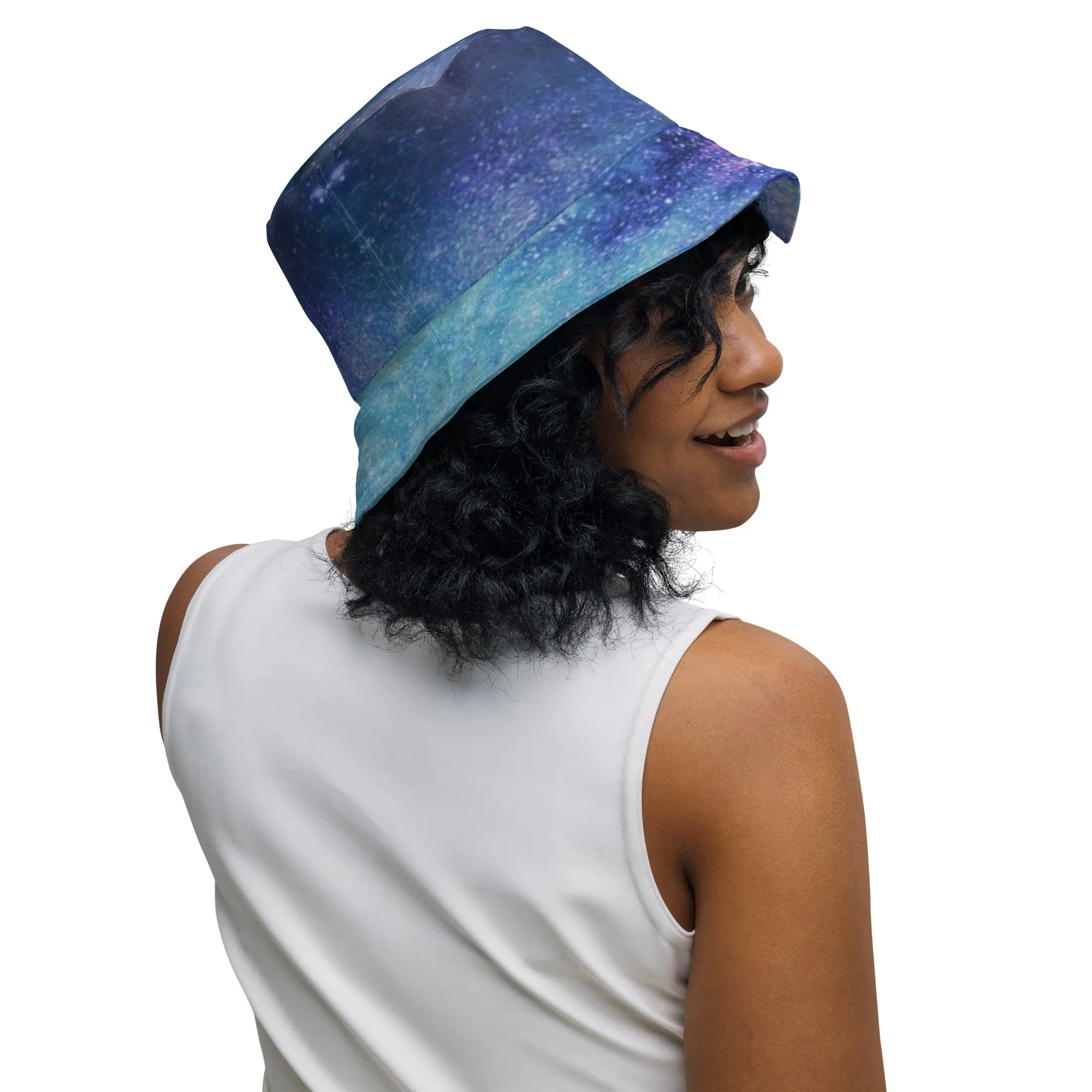 Galactic Glamour Space Lovers Bucket Hat, lioness-love