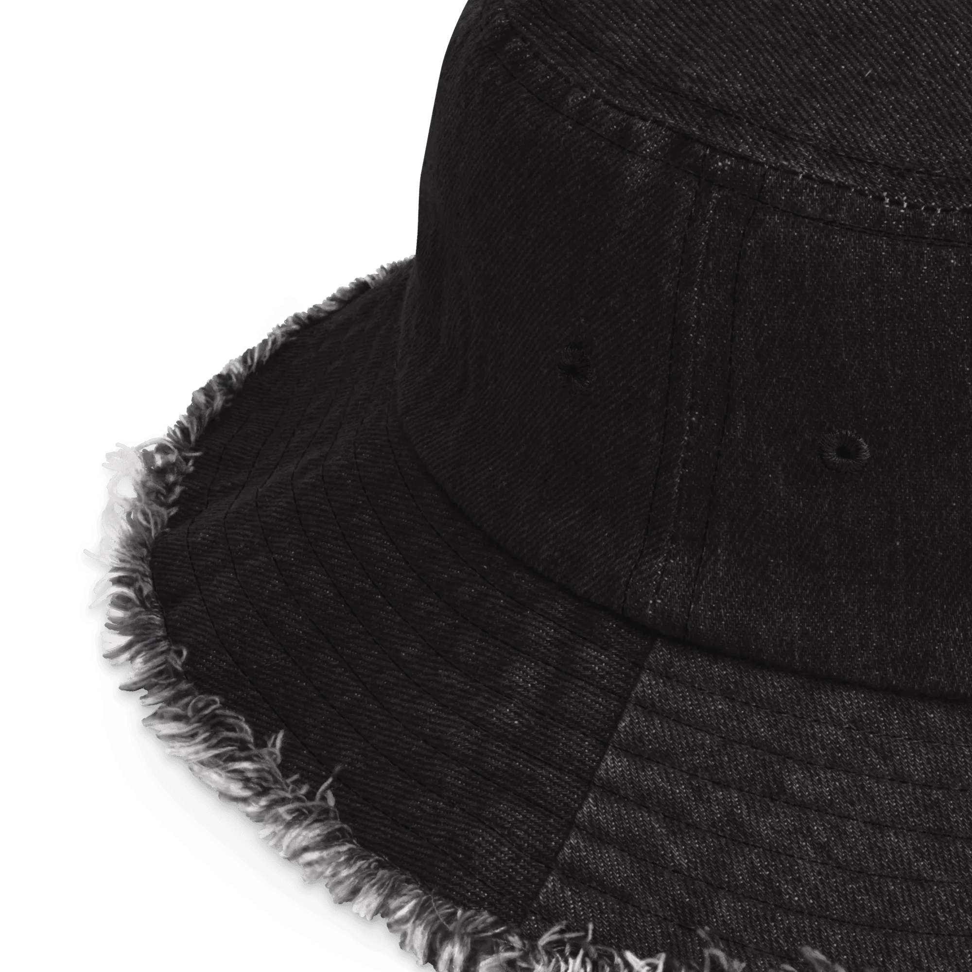 'Happy Sunflower' Denim Bucket Hat