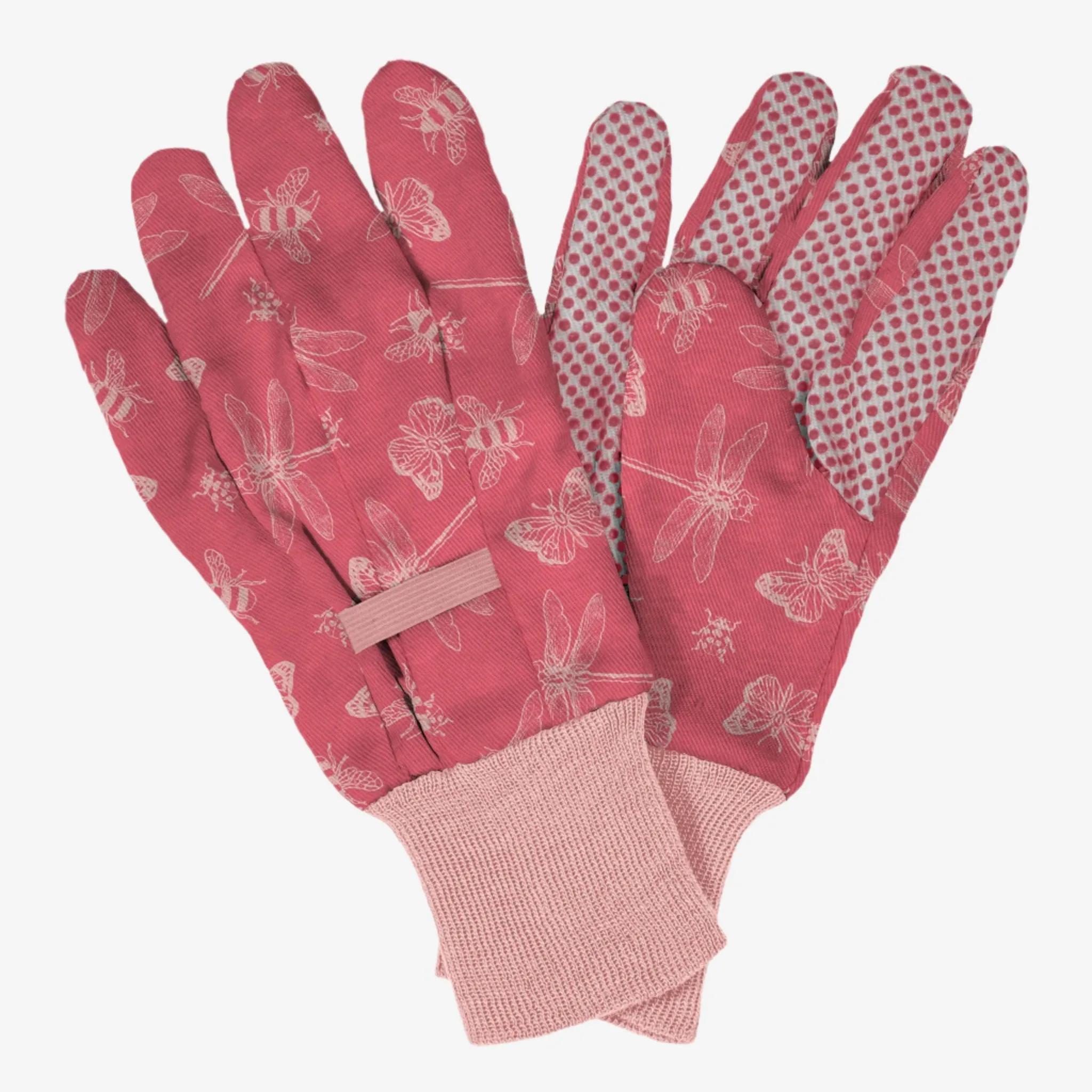 Kent & Stowe Pink Flutterbugs Print Cotton Gloves