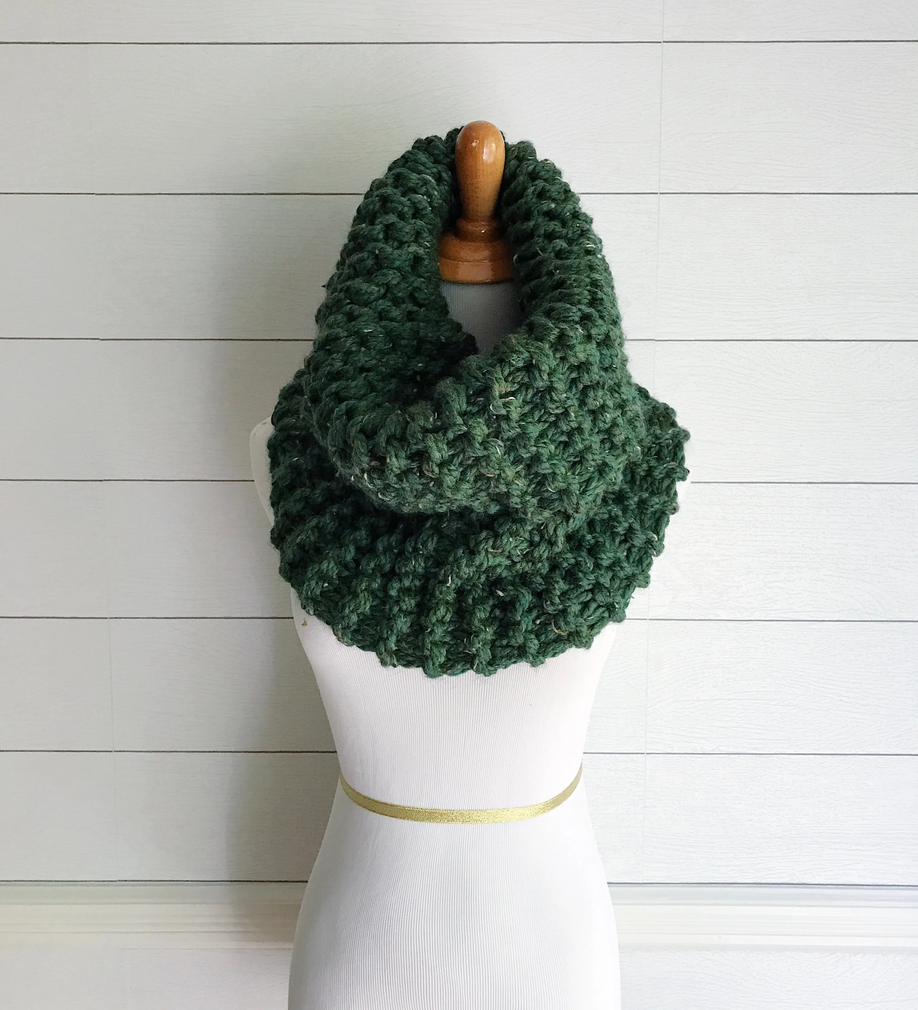 Knit Cowl Infinity Scarf Knitted Chunky Wrap Warmer Loop Snood