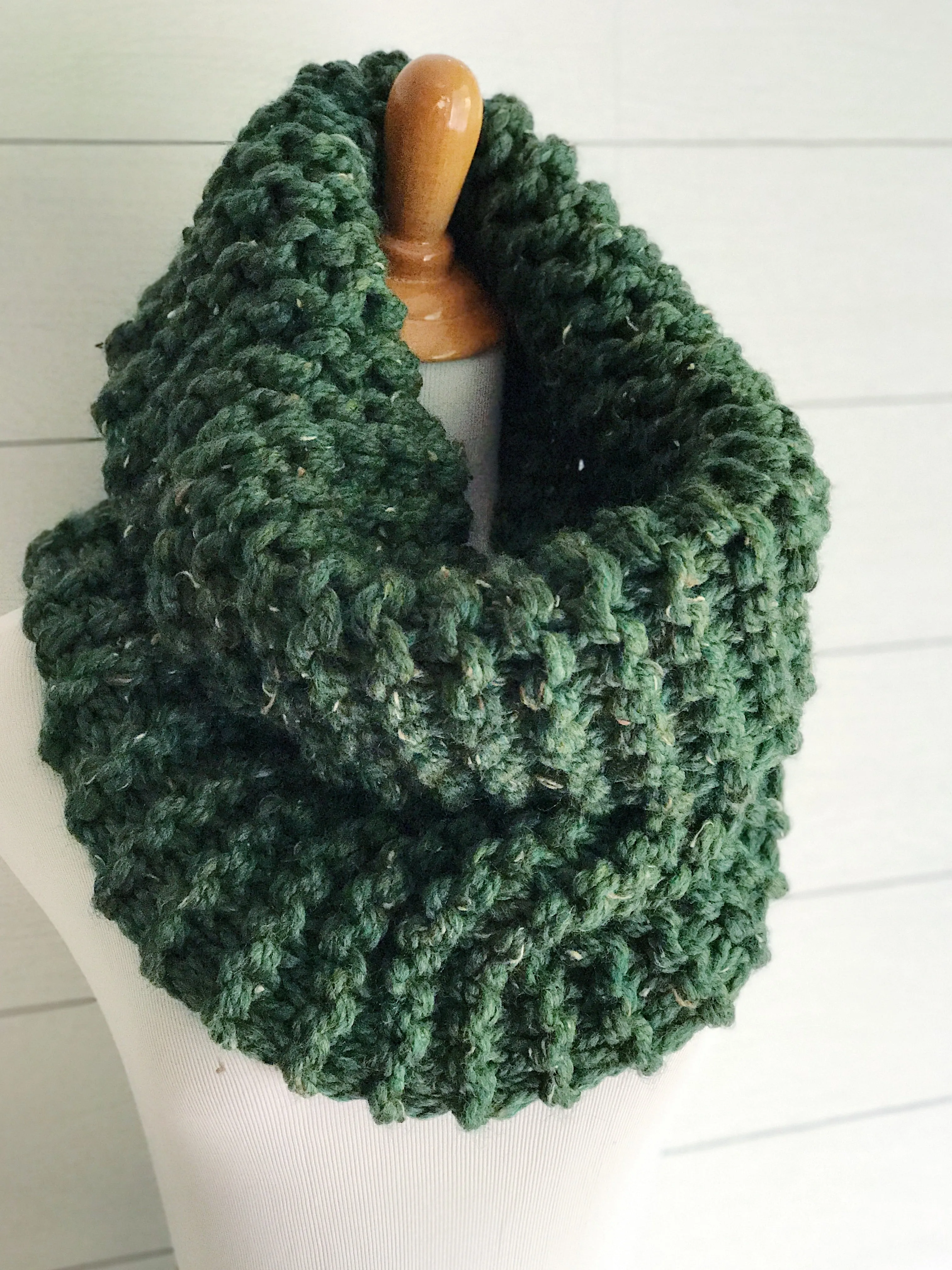 Knit Cowl Infinity Scarf Knitted Chunky Wrap Warmer Loop Snood