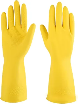 Latex Flocklined Dishwashing Gloves- Case/144 pairs