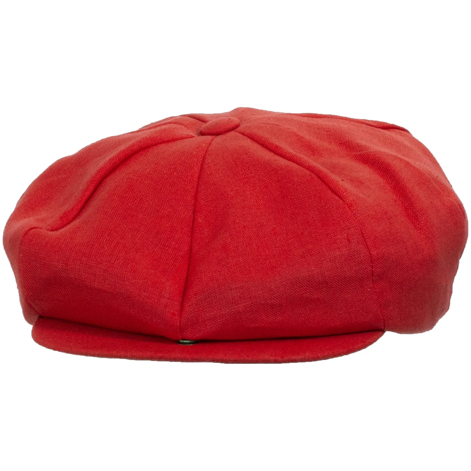 Linen Big Apple Newsboy Cap by Capas