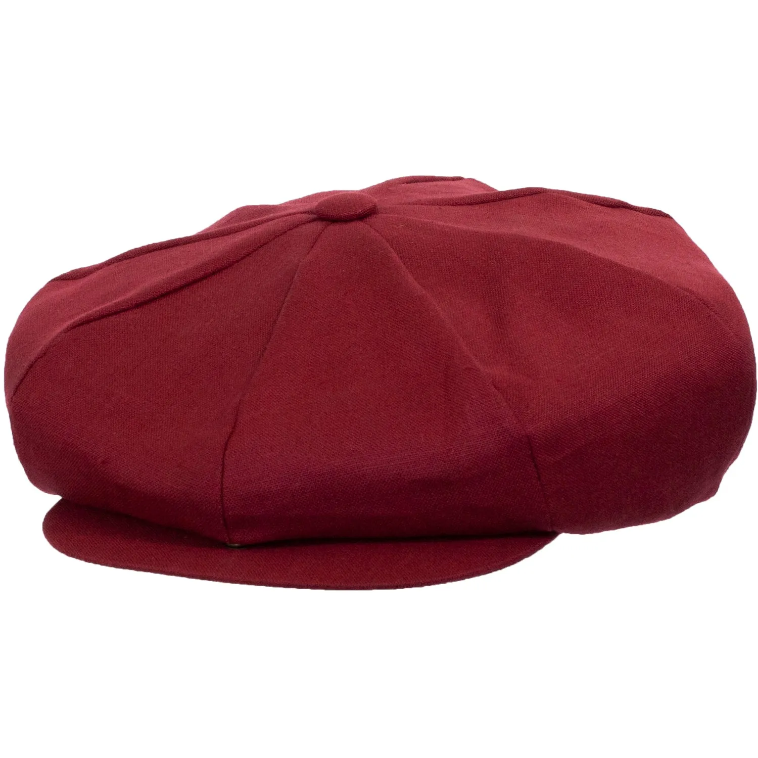 Linen Big Apple Newsboy Cap by Capas