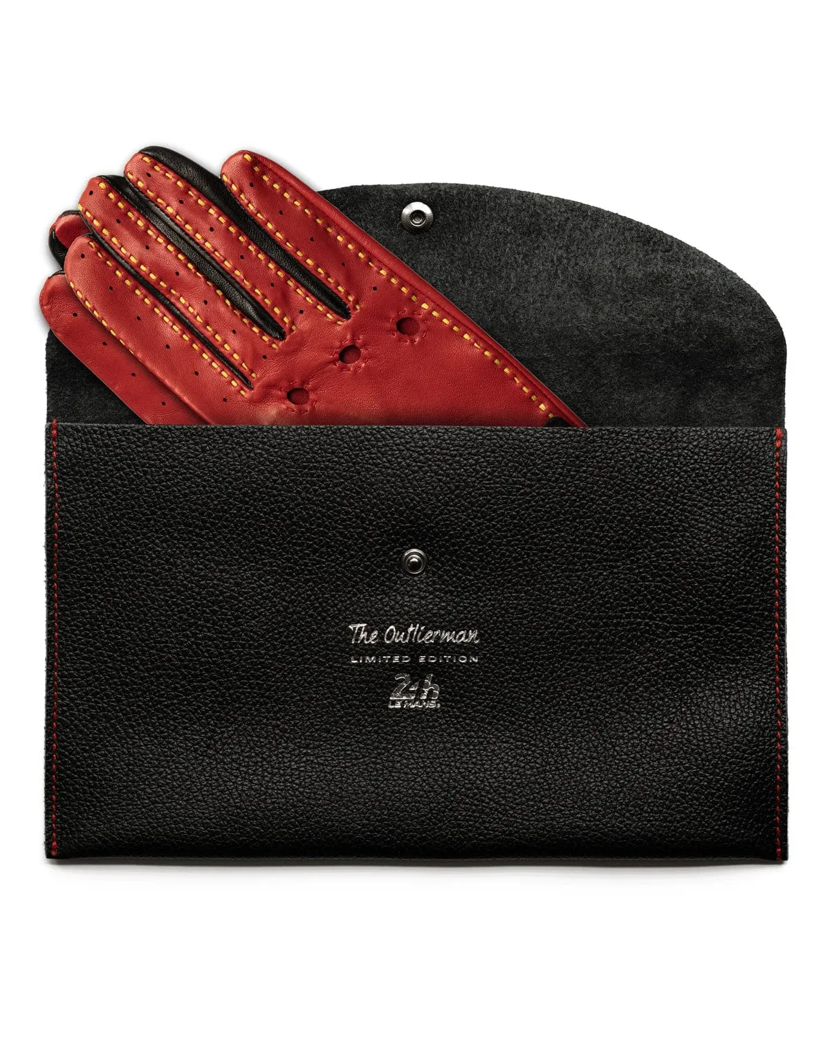 MULSANNE 24 Hours of Le Mans - Ladies Driving Gloves - Hyper Black/Racing Red/Modena Yellow