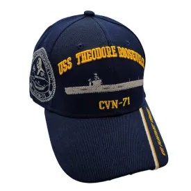 Navy CVN-71 USS Theodore Roosevelt Navy Blue Cap