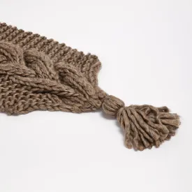 Oversized Chunky Cable Knit Scarf