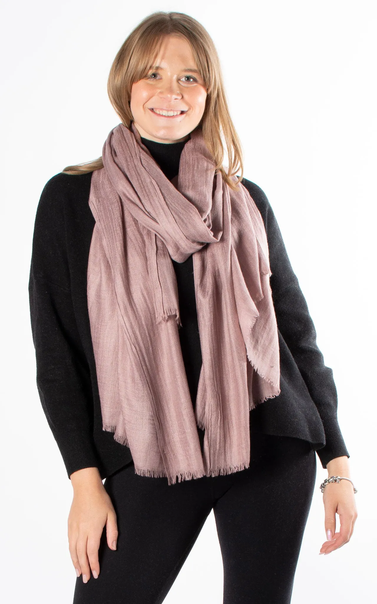 Oversized Pashmina Shawl Wrap Scarf - Mauve