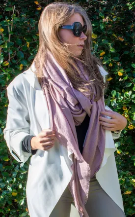 Oversized Pashmina Shawl Wrap Scarf - Mauve