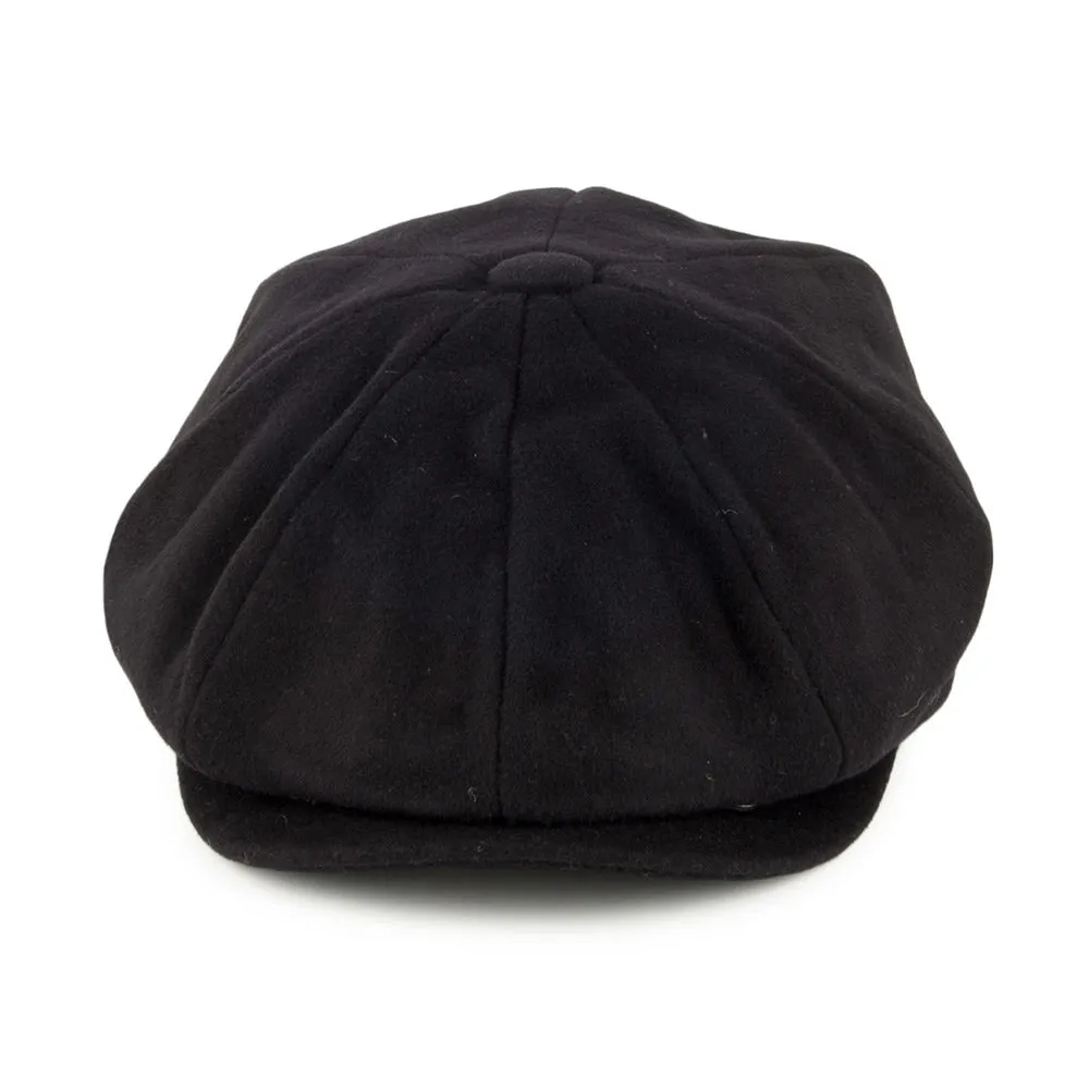 Pure Wool Harlem Newsboy Cap Black Wholesale Pack