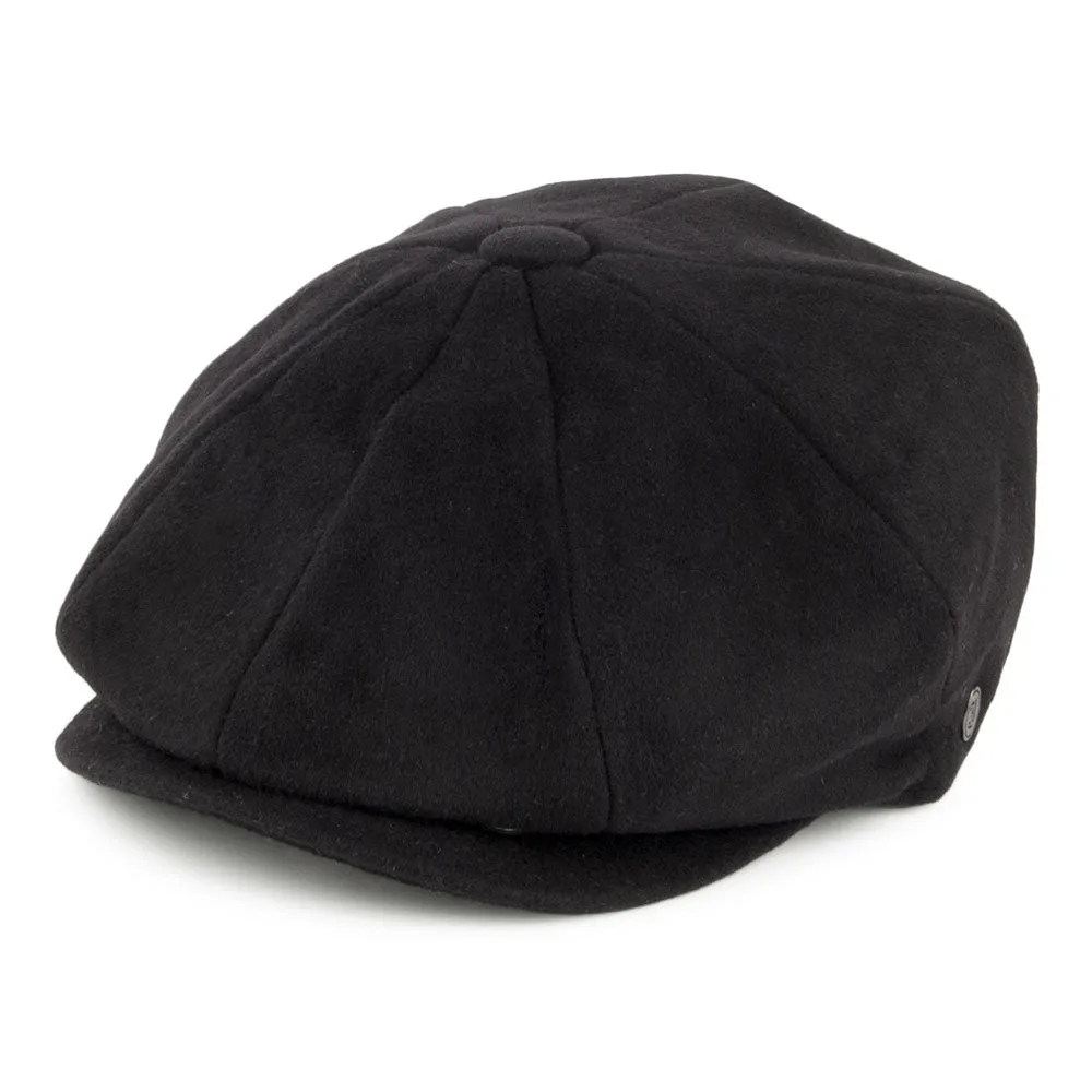 Pure Wool Harlem Newsboy Cap Black Wholesale Pack